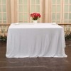 Eternal Beauty Sparkly Rectangle Sequin Tablecloths Wedding Party Banquet (White,50x80