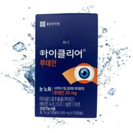 Chong Kun Dang Health [Chong Kun Dang] Chong Kun Dang iClear Lutein 500mg Eye Health Cha Inpyo 30 Capsules / [종근당] 종근당 아이클리어 루테인 500mg 눈건강 차인표 30캡슐 X 1 TB (30680...