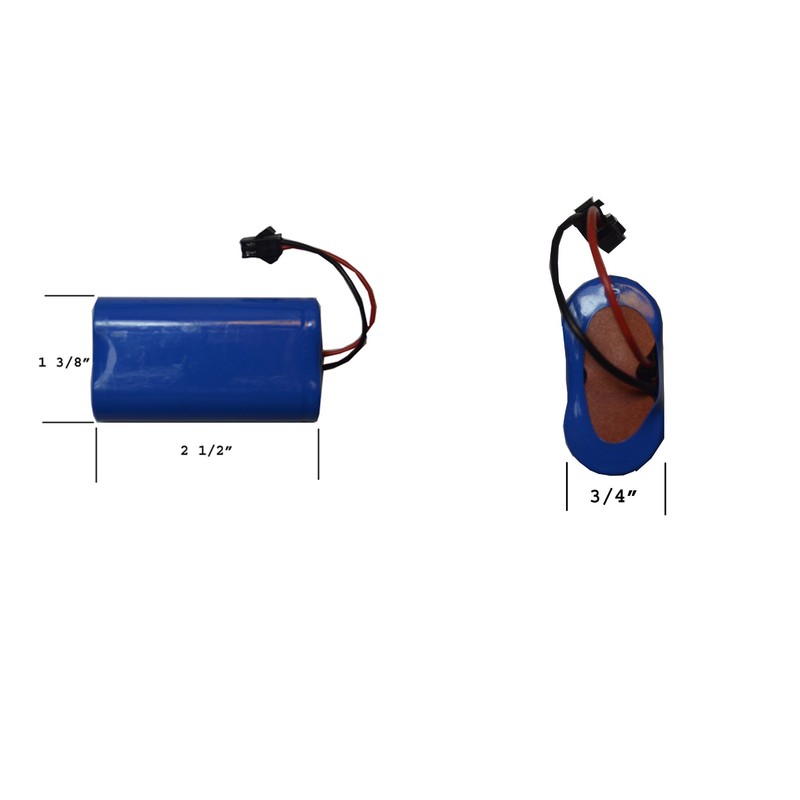3.7V 3000mAh ICR18650 Rechargeable Battery Pack with SM 2P Plug