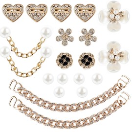 OHREN Crocs Charms Bling Crystal Flowers - Pack of 20 Crocs Jibbitz Accessories Women Children Decoration