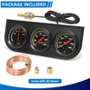MH 2inch 52mm Triple Gauge Set, Oil Pressure Gauge Water