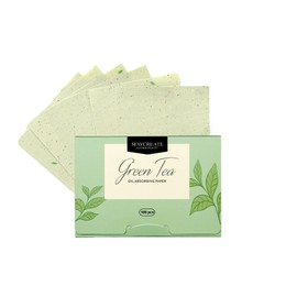 zalati 4 x Facial Wiping Paper Oil Absorbing Sheets with Plant Essence Aroma for Unise Facial Care Healthy Green Tea