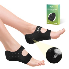 Plantar Fasciitis Heel Protector for Shoes - (Arch Support) Welnove Heel Cups for Heels Spur Pain Achilles Tendonitis Dry Cracked Feet - Heel Inserts Cushion for Women 11-16 / Men 10-15