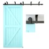 TSMST 8FT Ceiling Mount Sliding Barn Door Hardware Closet Track