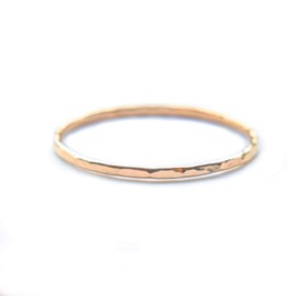 Hammered Ring, Thin Stacking Rings, Minimalist Rings for Women, Rose Gold Stackable Rings (Size 5, Rose Gold Fill)