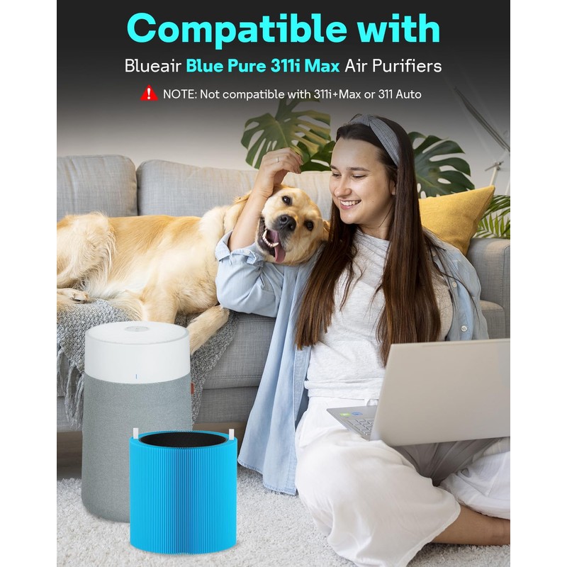 Leemone Blue Pure 311i Max AllergenBlock Replacement Filter Compatible with