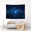 Starry Sky Galaxy Wall Tapestry Moon Falling Stars Clouds and