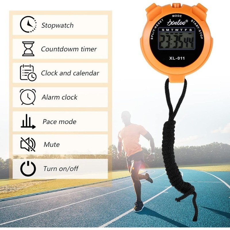 Stopwatches, Digital Sports Stop watch, referee kit, Handheld stopwatch Split