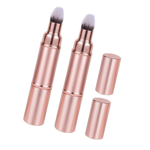 Ipetboom Travel Makeup Brush Set 3pcs Retractable Blush Brushes for