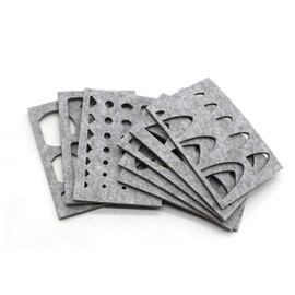 Buwei 8pcs Wool Felt Mold Needle Felting DIY Craft Stencil Applique Handicraft Shaping