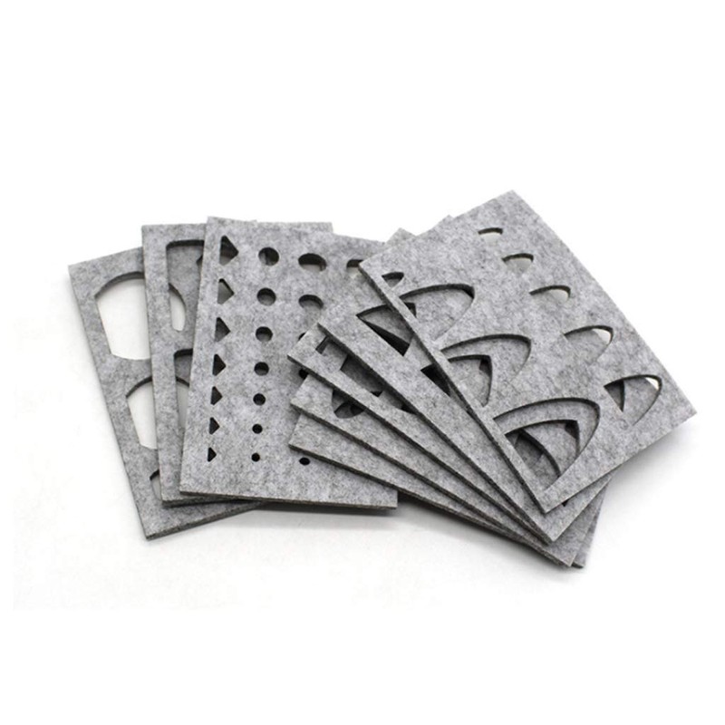 Buwei 8pcs Wool Felt Mold Needle Felting DIY Craft Stencil