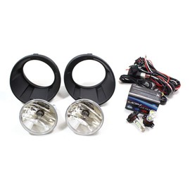 iJDMTOY Complete Set Fog Lights Foglamps w/Xenon White 5202 High Power LED Bulbs Compatible With 2010-2013 Chevy Camaro LS LT (Camaro w/Halogen Front Road Illuminating Lights Trims Only)