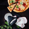 Microplane Pizza Cutter Wheel Roller Stainless Steel Black