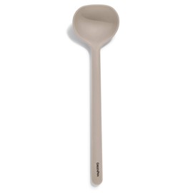 GreenPan Silicone Ladle, Soup Mixing Stirring Serving, Cooking Kitchen Utensil, Flexible Rubber Nonstick Cookware, Rigid Steel Core, Heat-Resistant, Anti-Slip Handle, BPA-Free, Dishwasher Safe, Taupe