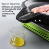 D1KOREA Stovetop Korean BBQ Grill Pan, 15 inch, Cast Aluminum,