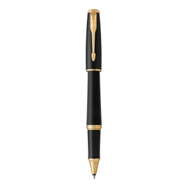 Parker Urban Rollerball Pen | Muted Black with Gold Trim | Fine Point Black Ink | Gift Box