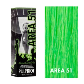 Pulp Riot Semi-Permanent Neon Hair Color 4oz- Area 51