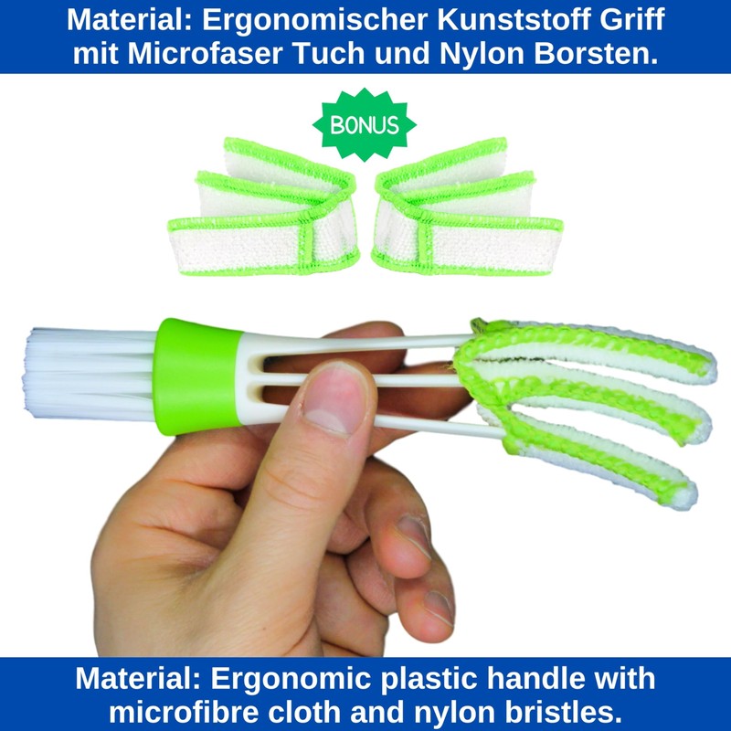 Air Vent Cleaning Brush, Pack of 2, Compact Size 16