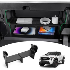 Karltys - Organización de coche para artículos pequeños, organizador de guantera desmontable, divisor de guantera para consola central para Toyota Tacoma 2024, 2025, 2026, accesorios interiores