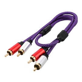 Abaodam RCA Stereo Audio Cable Shielded Connection for Car and Home Stereo Systems Effortless Plug and Play Design for Sound and Stable Audio Signal