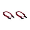 LOT OF 2 Workman TP-2 2-Pin 12" Polarized Quick Disconnect CB Radio Power Cord