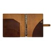 Genuine Leather Binder Portfolio, 6 Ring Binder Organizer with Inner