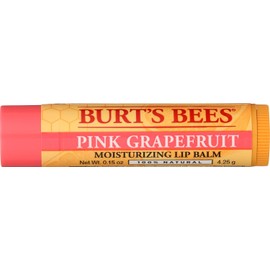 Burt's Bees Bálsamo labial hidratante 100% natural, pomelo rosa con cera de abejas y extractos de frutas, 1 tubo
