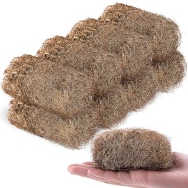 Teenyyou 8 Pcs Fine Grade Brass Wool Pads 0.7 Ounce Bronze Wool 0000 Copper Soft Rustproof Reusable Bronze Pads for Polish, Smooth, Stand Strip Wood and Metals Surfaces