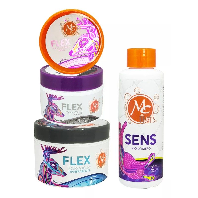 Mc Nails Mega Kit Profesional Uñas Acrílicas + Lampara 36