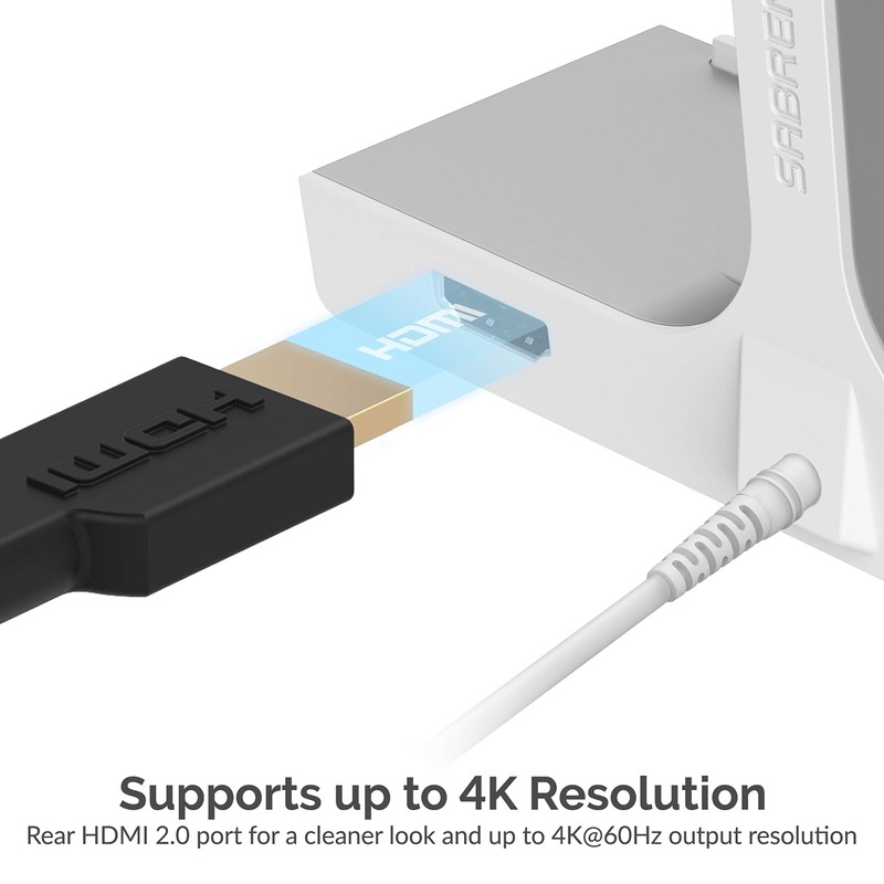 SABRENT Hub multipuerto iMac con Puertos USB de Acceso Frontal,