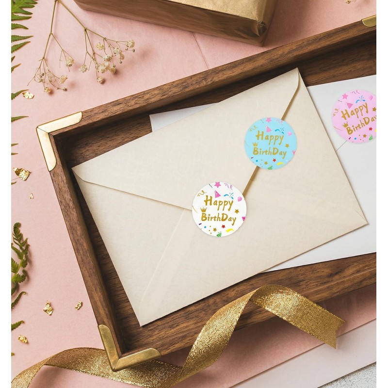 120PCS Happy Birthday Stickers, Birthday Stickers, 10 Sheets