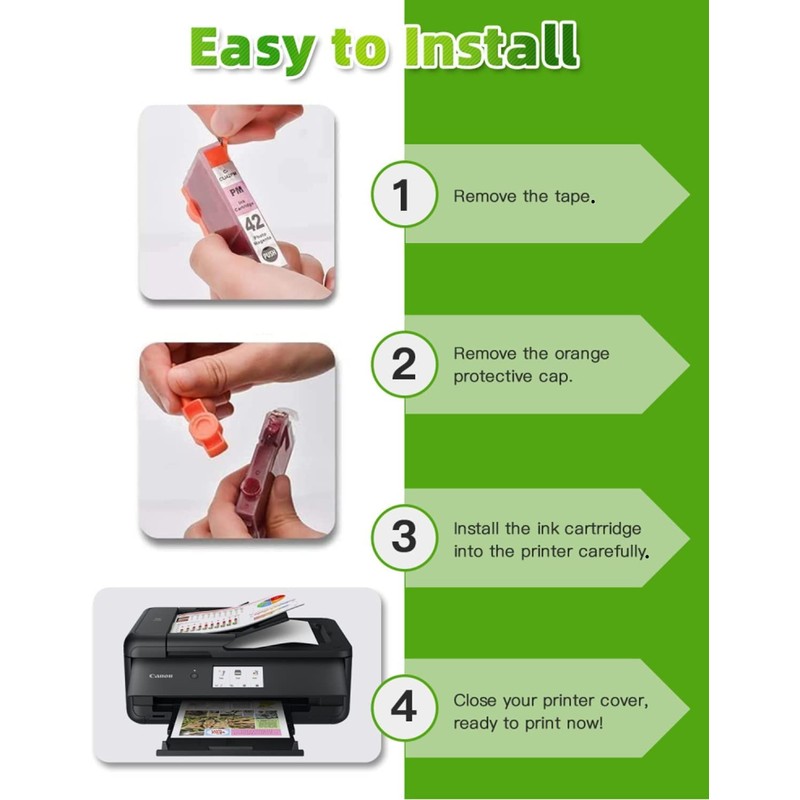 CLI42 PM Ink Cartridges Compatible Replacement for Canon CLI42 CLI-42