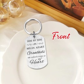 DEGASKEN Grandpa Keychain Gifts from Grandkids, Grandfather Birthday Gift Fathers Day Key Chain