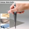 Yakamoz 2Pieces T-Handle Tapered Reamer Set, 1/4" Hex Shank Detachable