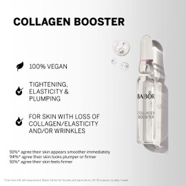 BABOR Collagen Booster Anti-Aging Serum Ampoules for the Face, with Tripeptides for Increased Elasticity and Smoothness, Vegan Formula, 7 x 2 ml Concentrated Ampoules