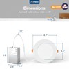 Amico 12 Pack 4 Inch 5CCT Ultra-Thin LED Recessed Dimmable