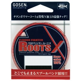 GOSEN GS41130 Harris Fluoro Fighter Roots X Fluorocarbon, 133.6 ft (60 m), No. 3, Clear