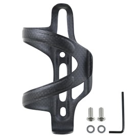 ROADNADO Carbon Bike Water Bottle Cage Bicycle Bottle Holder Ultralight Carbon Fiber Strong Drink Cup Holder with Screws for Cycling MTB Road bike, suit for Kettle 72-74 mm Diameter (Right 1pcs)
