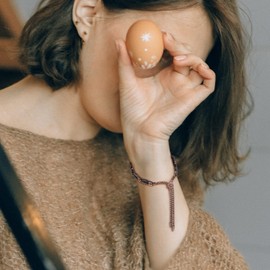 RainSo Women Pure Copper Magnetic Bracelets Adjustable Design with Display Box(Green Crystal Eyes)