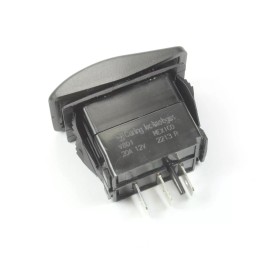 Carling Technologies 1pc Carling MOMENTARY Rocker Switch SPDT,  20A 12VDC, (ON) OFF (ON)  3PINS 24VDC