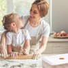 PORFOYO Bread Proofing Box, Pizza Box with Lid, Pizza Ball