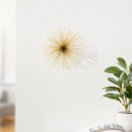 Spike Gold Wall Decoration by Torre & Tagus | Gold Wall Decor | Starburst Wall Decor | Geometric Gold Metal Wall Decor | Mid-Century Modern Gold Wall Decor | Gold Home Decor Accents | Gold, 6”