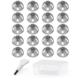 Resound Compatible Hearing Aid Domes Open Smokey Ear Tips Replacement 10mm (Large 20pcs Pack)