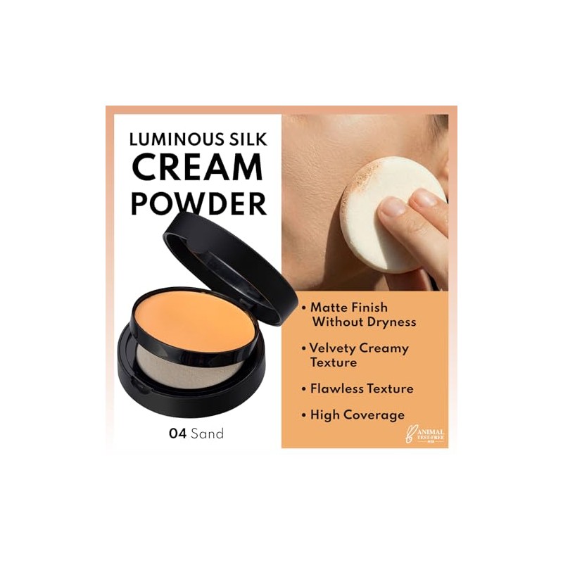 Note Cosmetique Luminous Silk Compact Powder - Medium Buildable Coverage