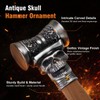 WOZWOZ Skull Fist Hammer Tool 1.87Lbs Solid Quenched Stainless Head