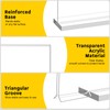 6 Stück Tischaufsteller A6, T Form Acryl Ständer Preisschilder Aufsteller