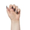 Kiss Gel Fantasy Collection 24 Count Black/Sparkle Long Length