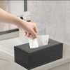 DRDGL Rectangular PU Leather Tissue Box Cover Holder, Minimalistic, Elegant