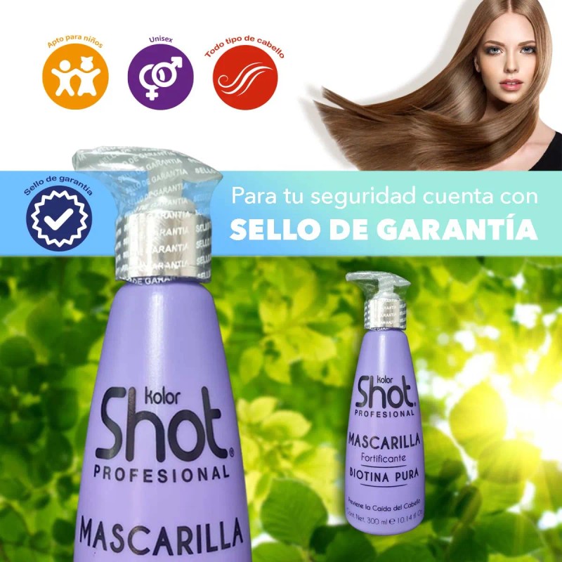 Mascarilla Biotina Cola De Caballo Anticaida Caída Cabello
