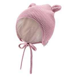 Sterntaler Knitted Cotton Hat (Organic) – GOTS Unisex Scarf Hat, rosewood